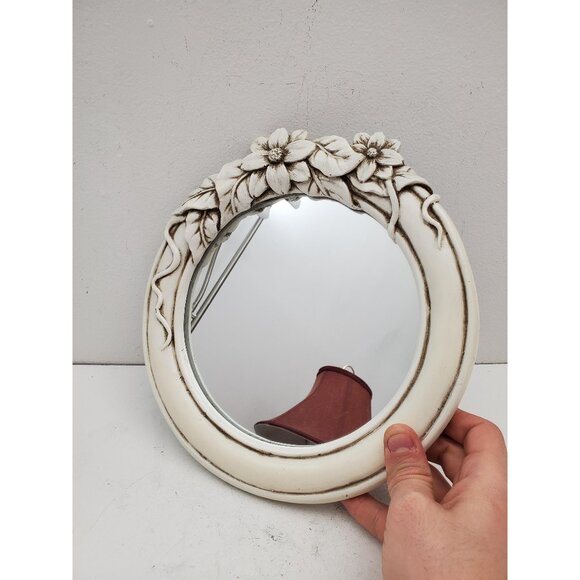 Carved wall mirror, Wall Mirror, Wall mirror small ,Wall mirror decor, Glass - Picture 1 of 10